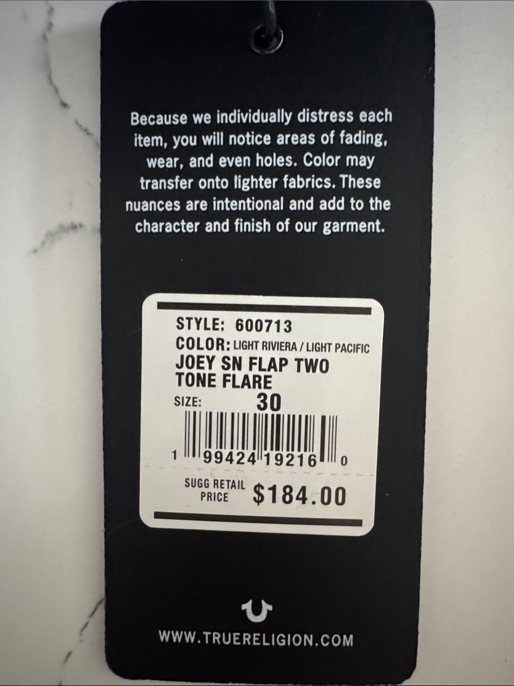 True Religion Light Blue Back-Pocket Jeans - Picture 5 of 5